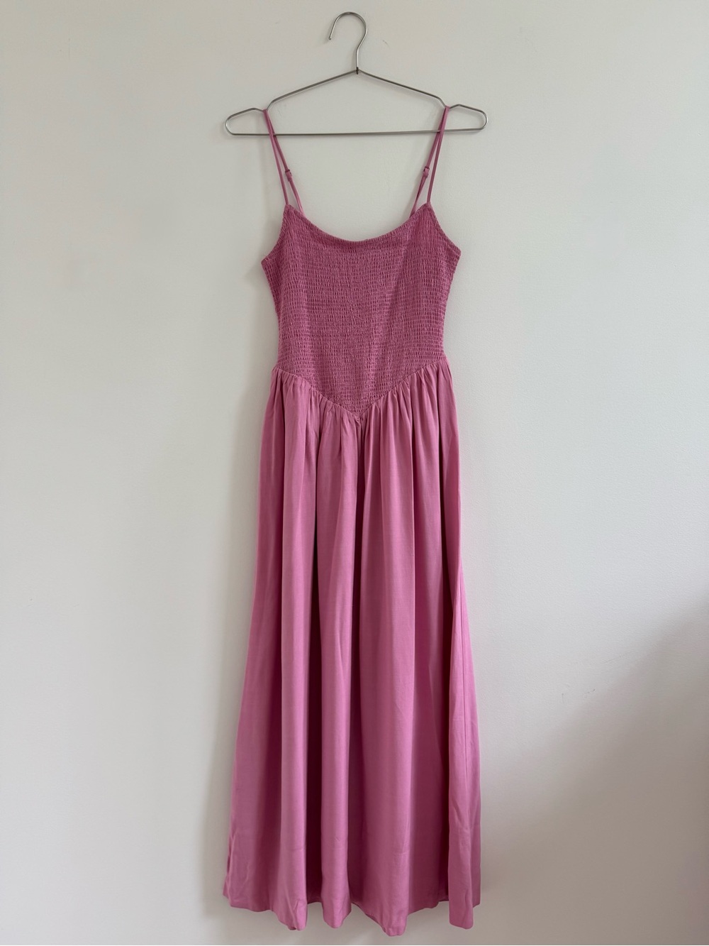 Dynamite Rose Pink Smocked Maxi Dress